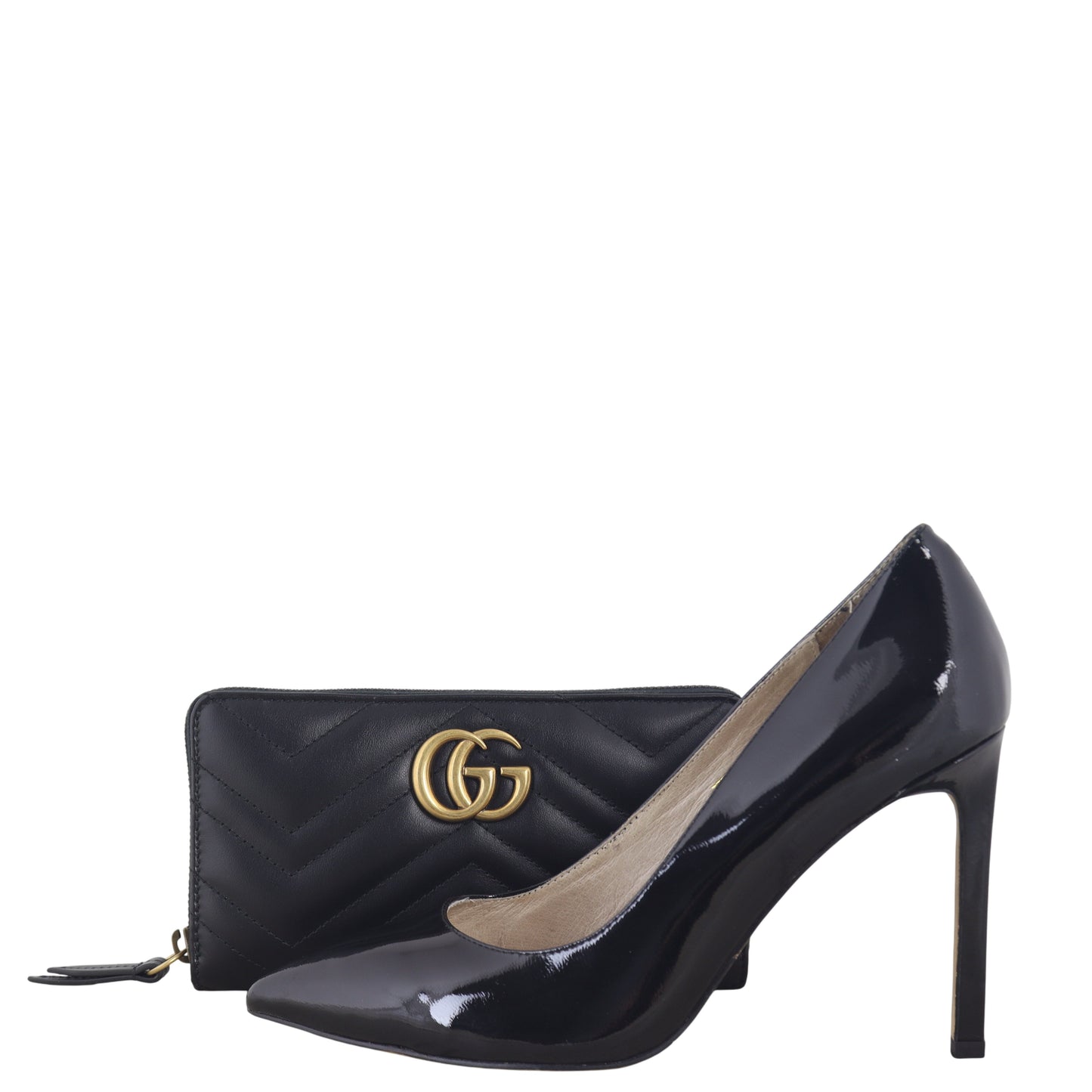 Gucci GG Marmont Matelasse Zip Wallet