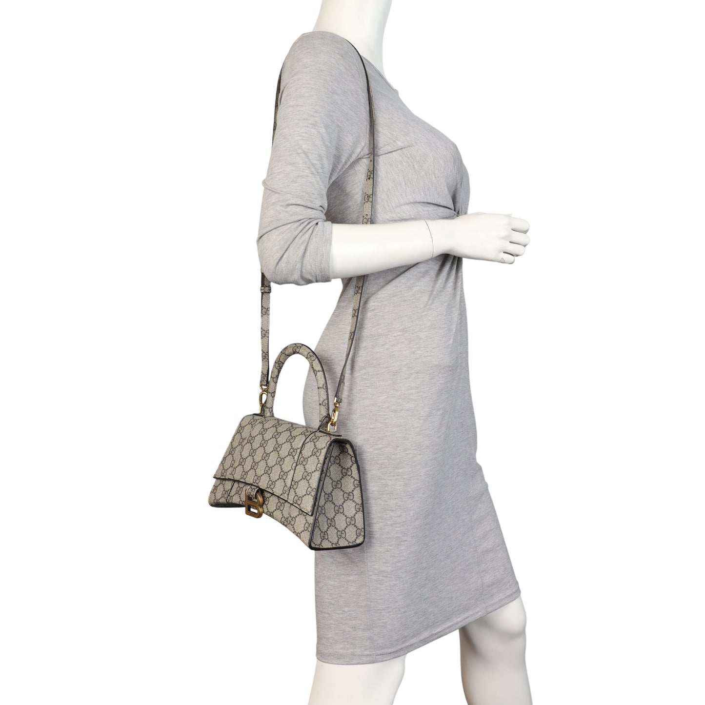 Gucci x Balenciaga The Hacker Project GG Supreme Hourglass Bag Small