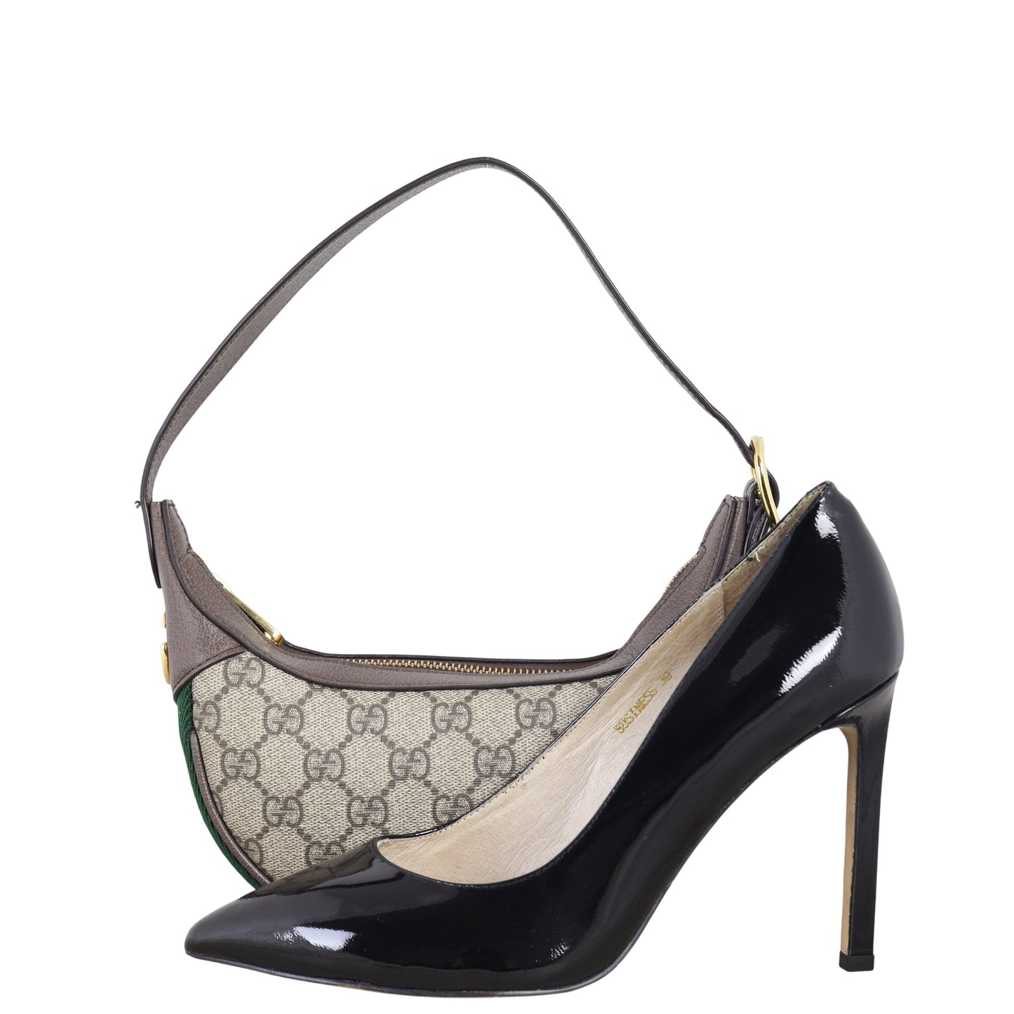 Gucci Ophidia GG Supreme Mini Crescent Shoulder Bag