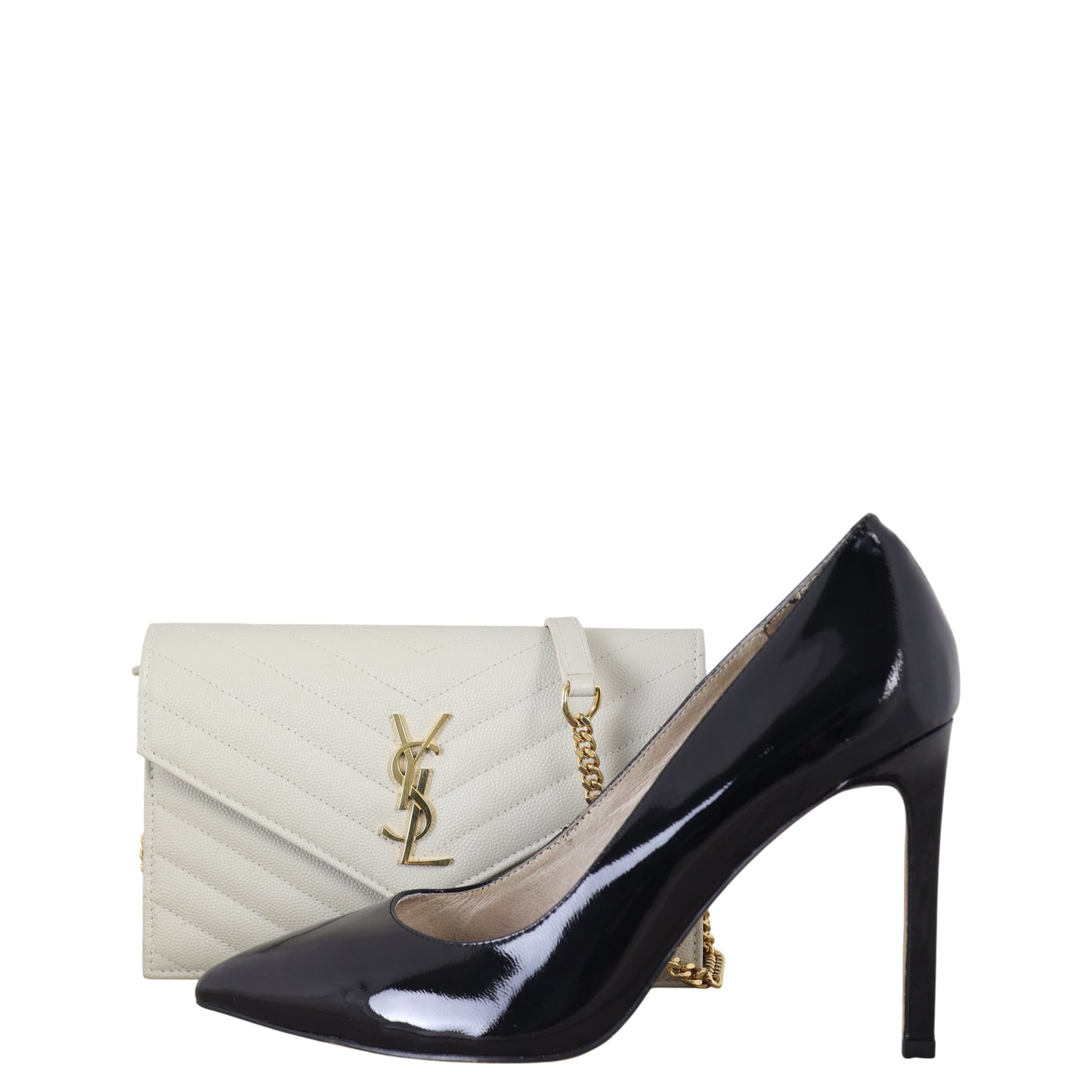 Saint Laurent Cassandre Envelope Chain Wallet