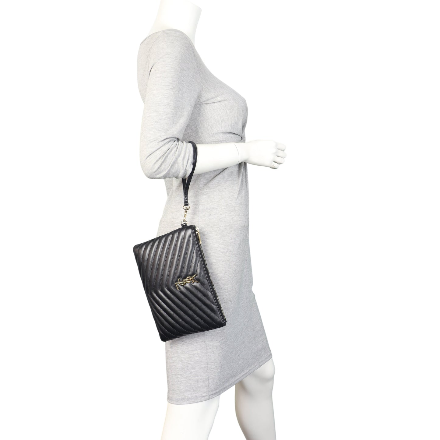 Saint Laurent Cassandre Monogram Matelasse A5 Pouch
