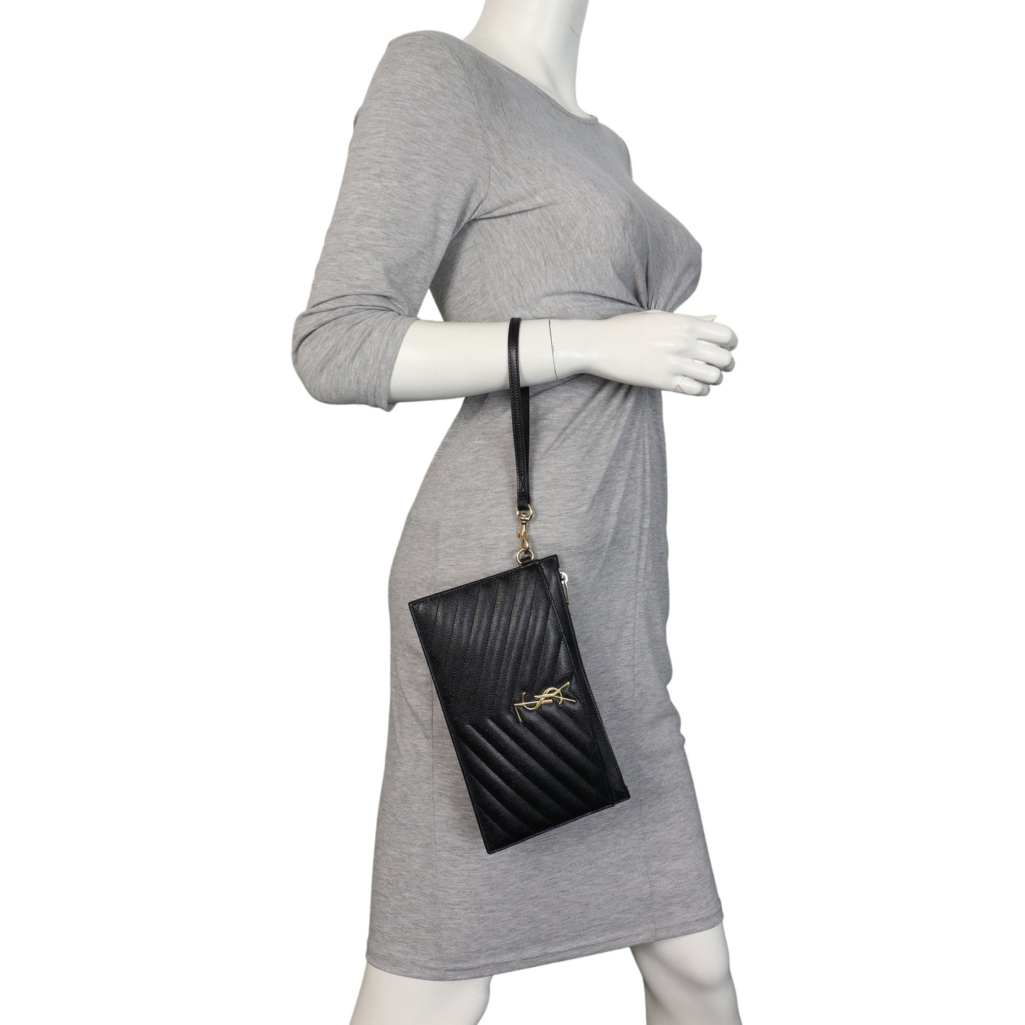Saint Laurent Cassandre Matelasse Pouch Large