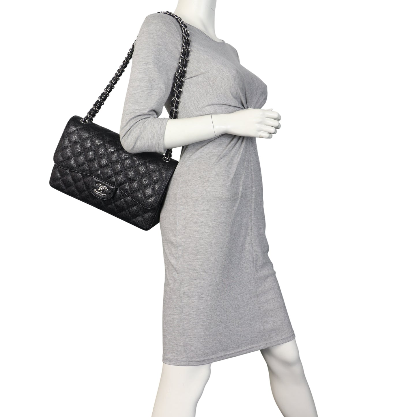 Chanel Classic Double Flap Jumbo Caviar