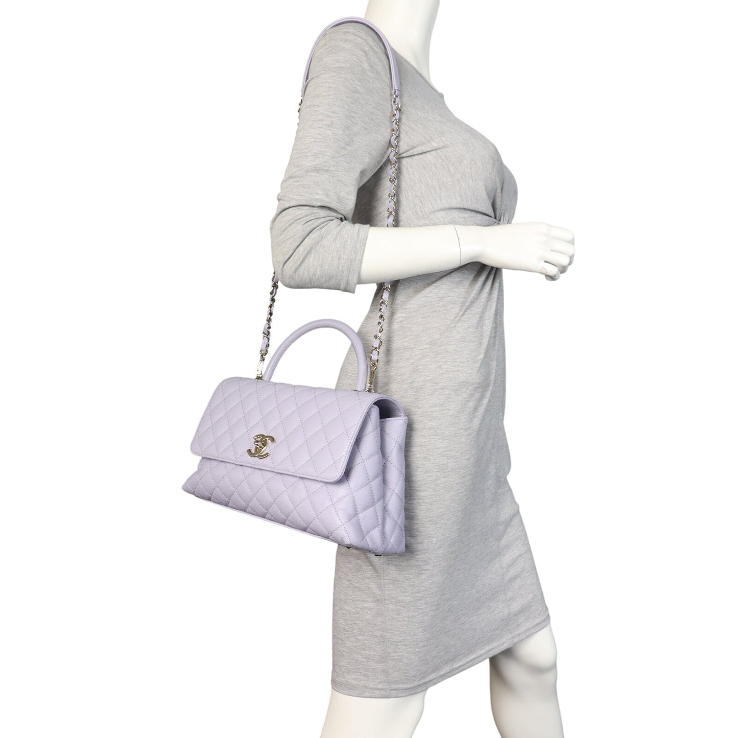 Chanel Coco Top Handle Flap Bag Medium