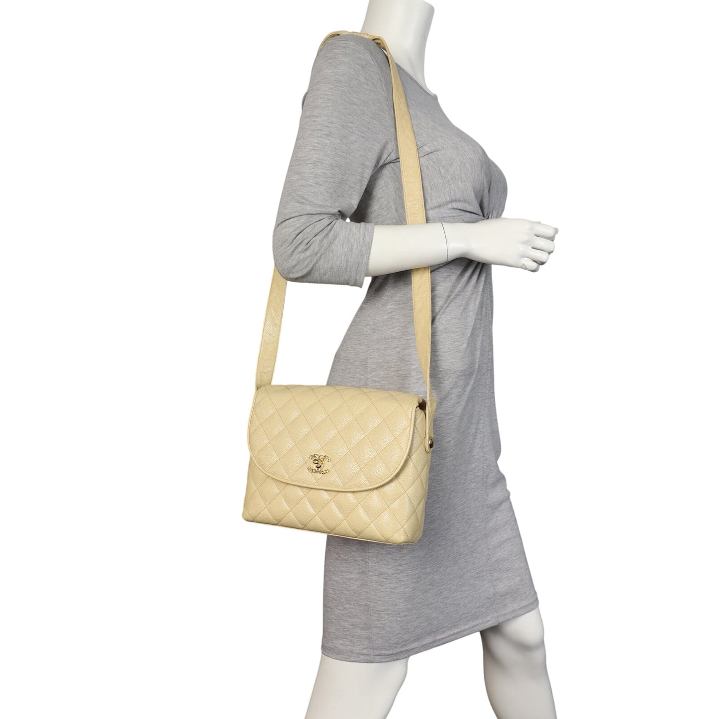 Chanel Vintage Half Moon Shoulder Bag