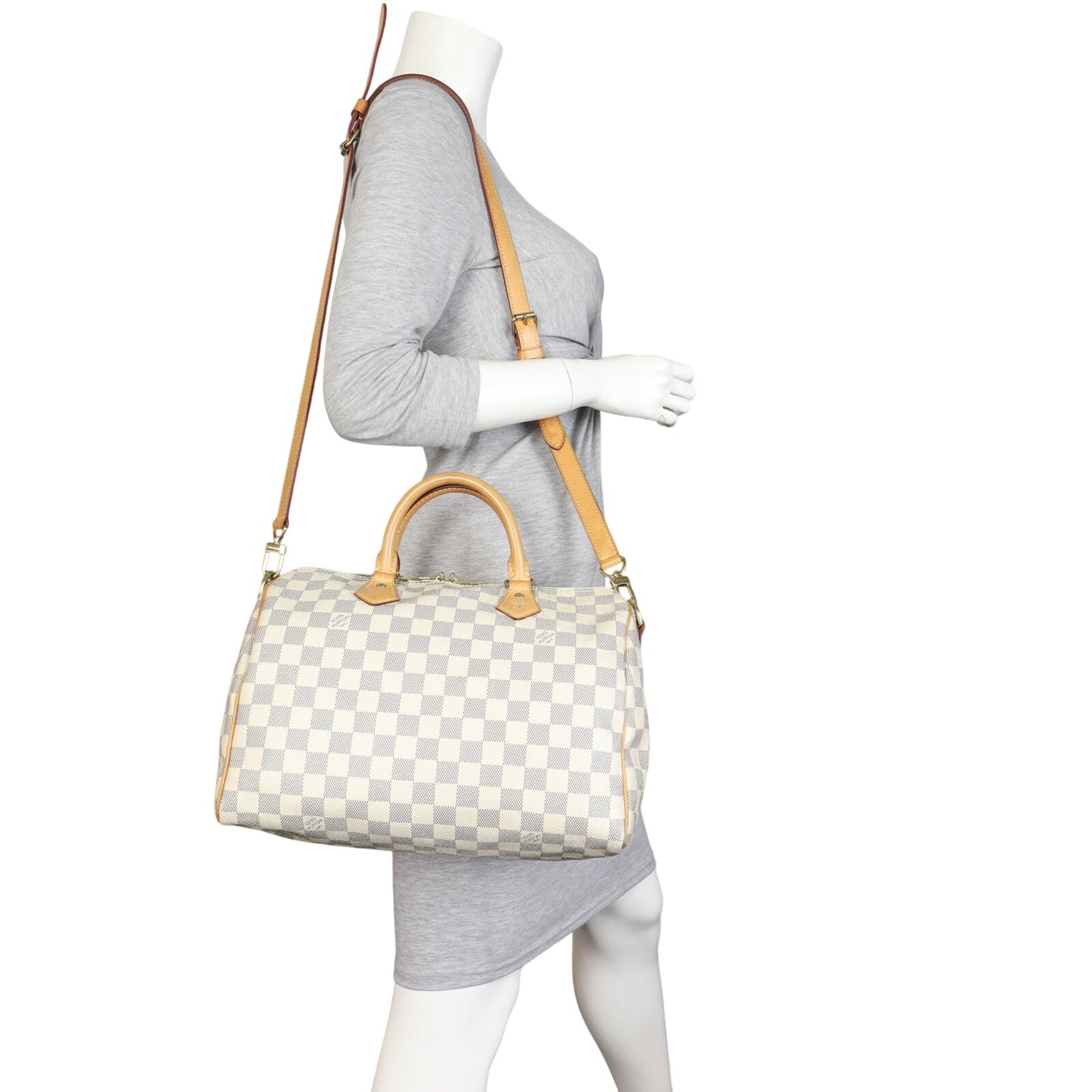 Louis Vuitton Speedy 30 Bandouliere Damier Azur