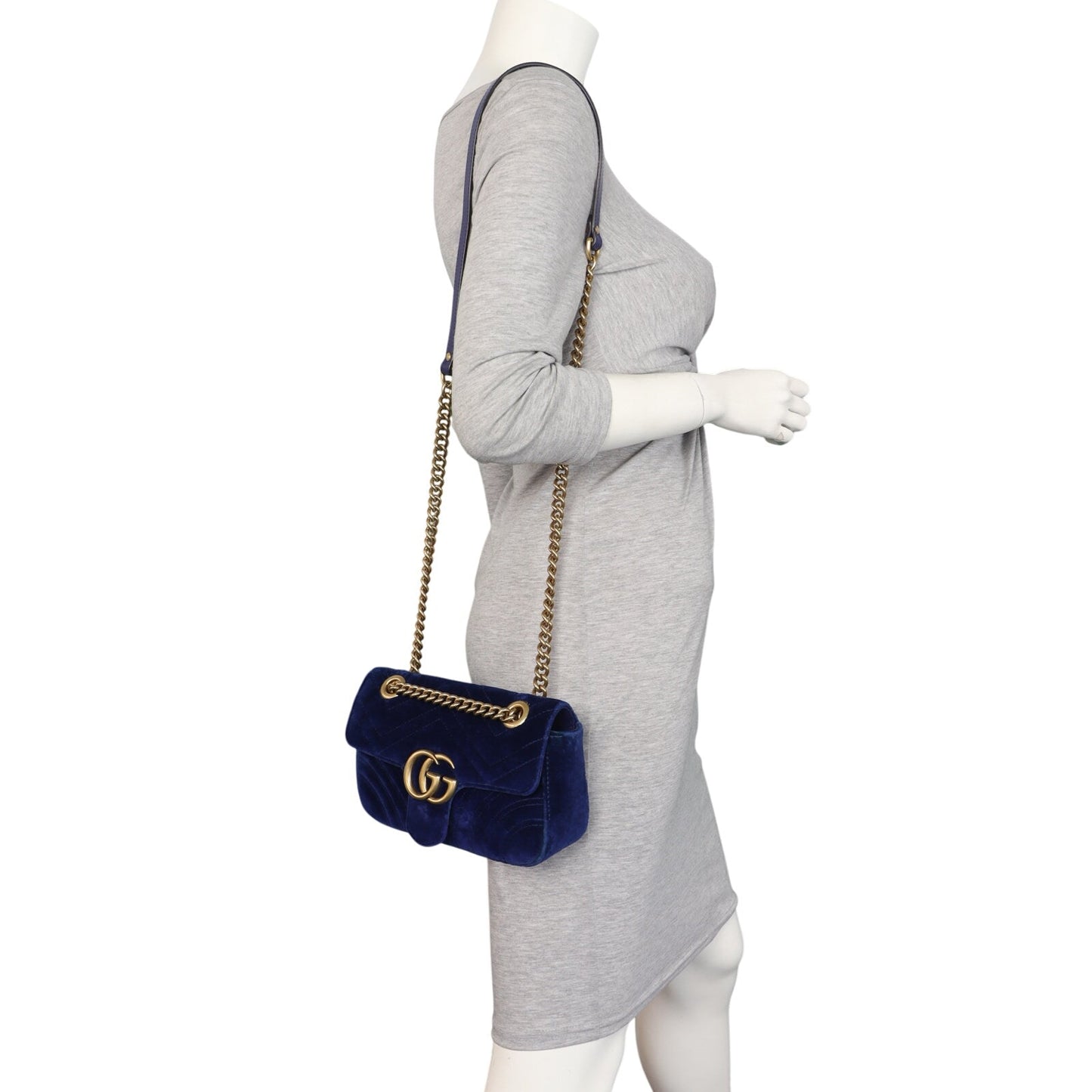 Gucci Marmont Velvet Small Shoulder Bag