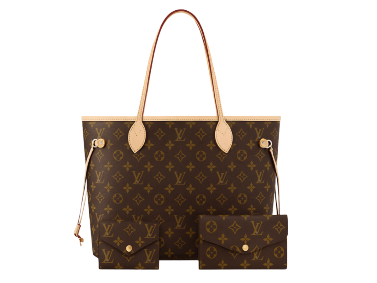 Louis Vuitton Neverfull + Sarah Wallet + Zippy Coin Purse