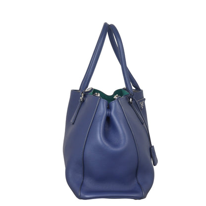 Prada Soft Calf Galleria Double Zip Tote Large
