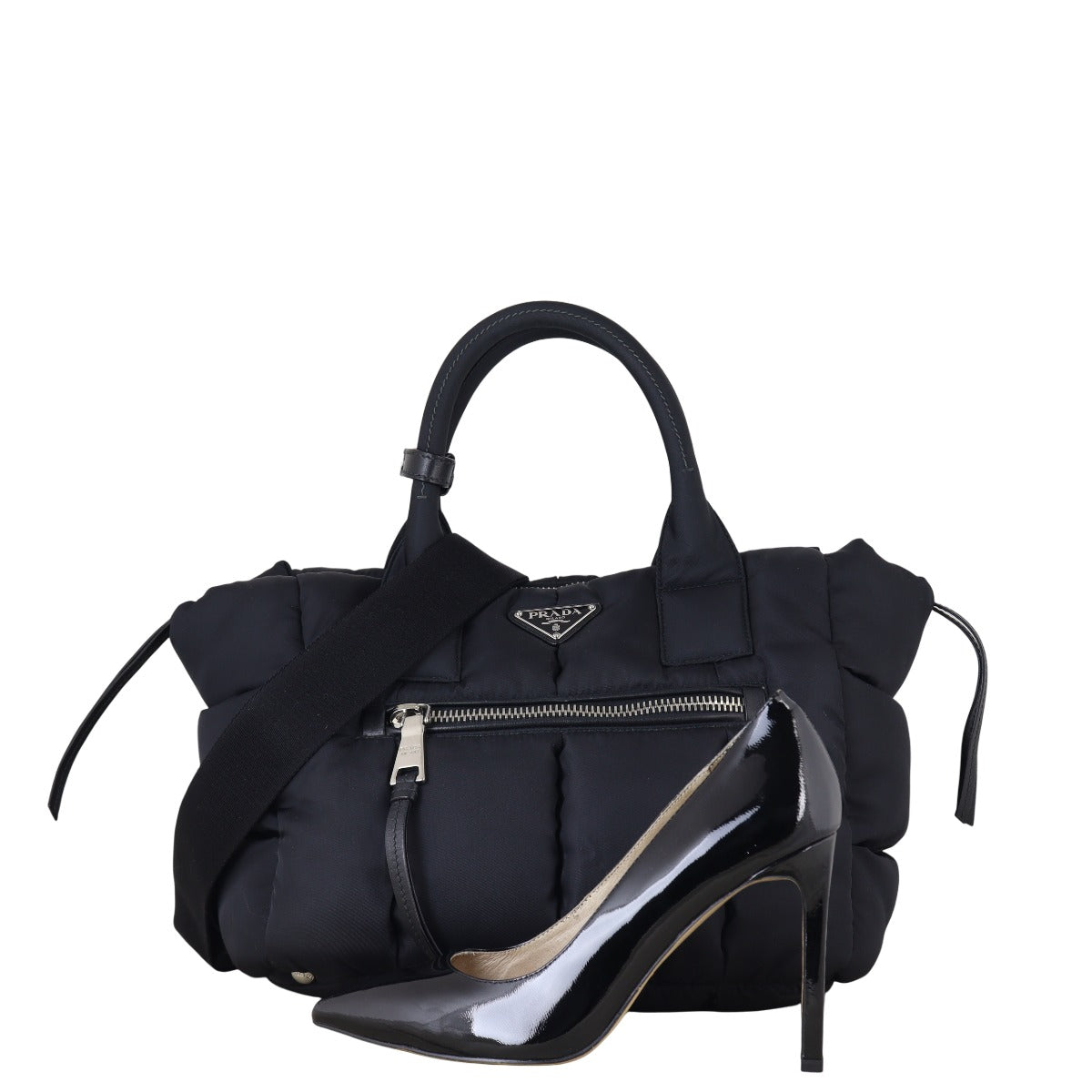 Prada Tessuto Nylon Bomber Tote Medium