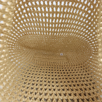 Prada Crochet Raffia Hobo