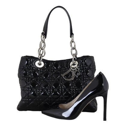 Dior Cannage Soft Shopping Tote Patent