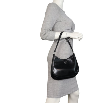 Prada Cleo Shoulder Bag Brushed Leather