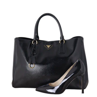 Prada Saffiano Vernice Lux Tote Large