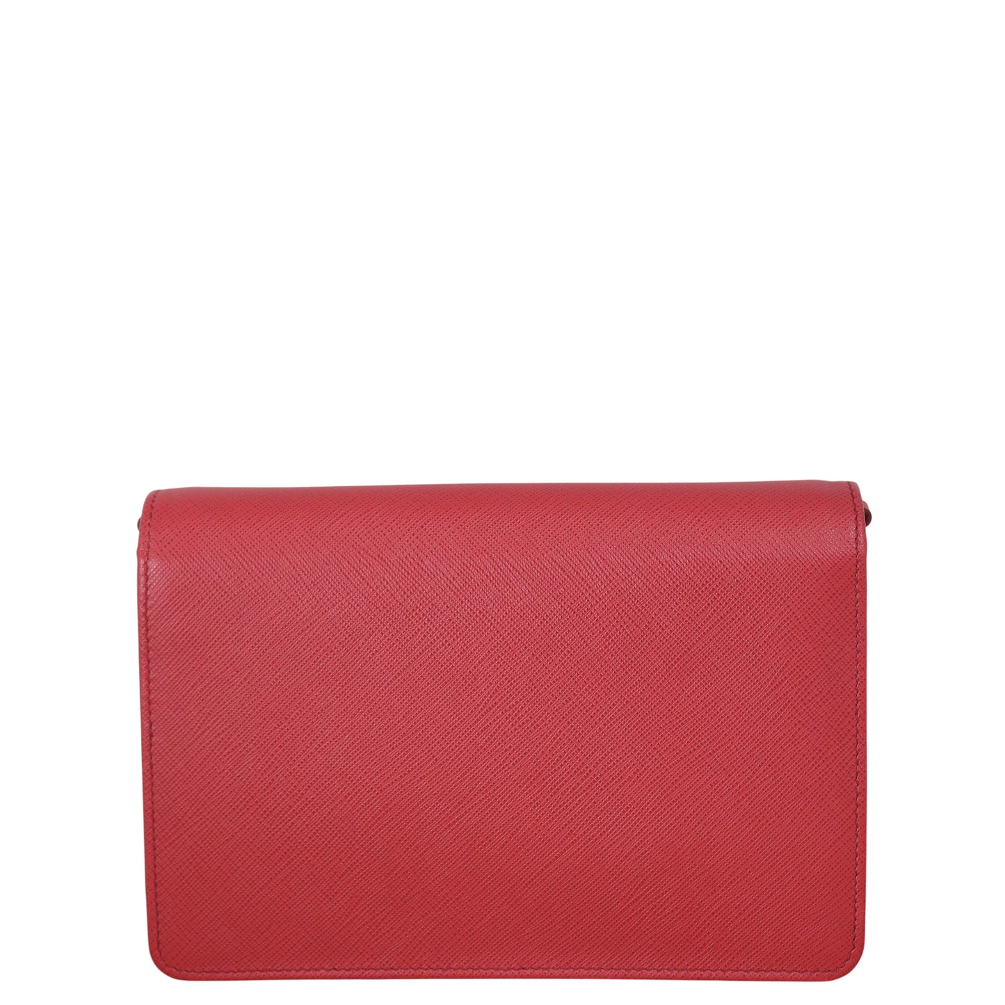 Prada Monochrome Saffiano Wallet on Chain
