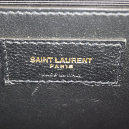 Saint Laurent Kate Tassel Chain Bag Small Croc-Embossed