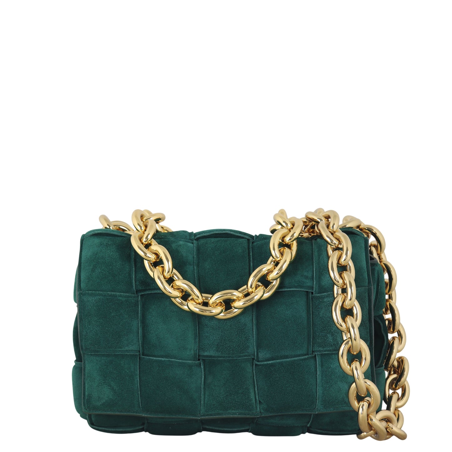 Bottega Veneta Chain Padded Cassette Bag Suede