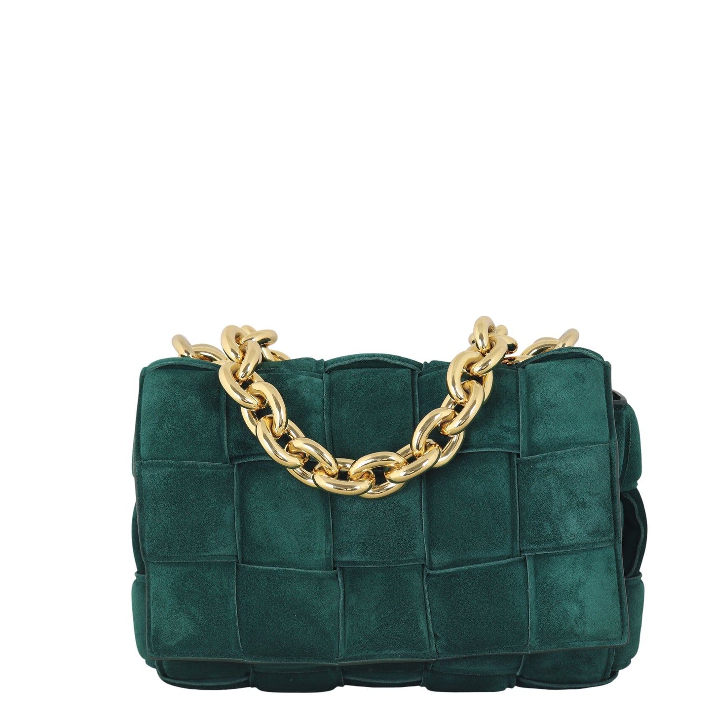 Bottega Veneta Chain Padded Cassette Bag Suede