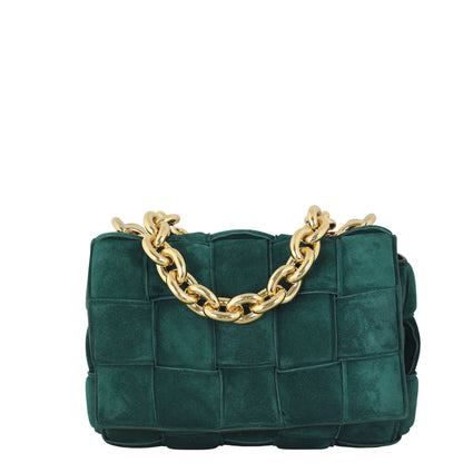 Bottega Veneta Chain Padded Cassette Bag Suede