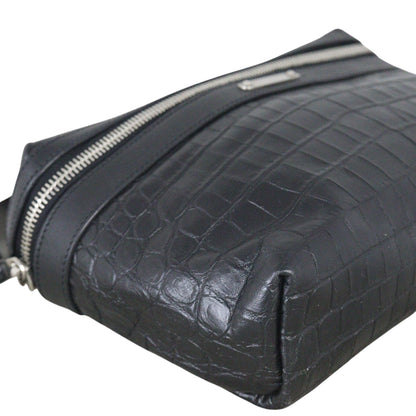Saint Laurent City Belt Bag Croc-embossed