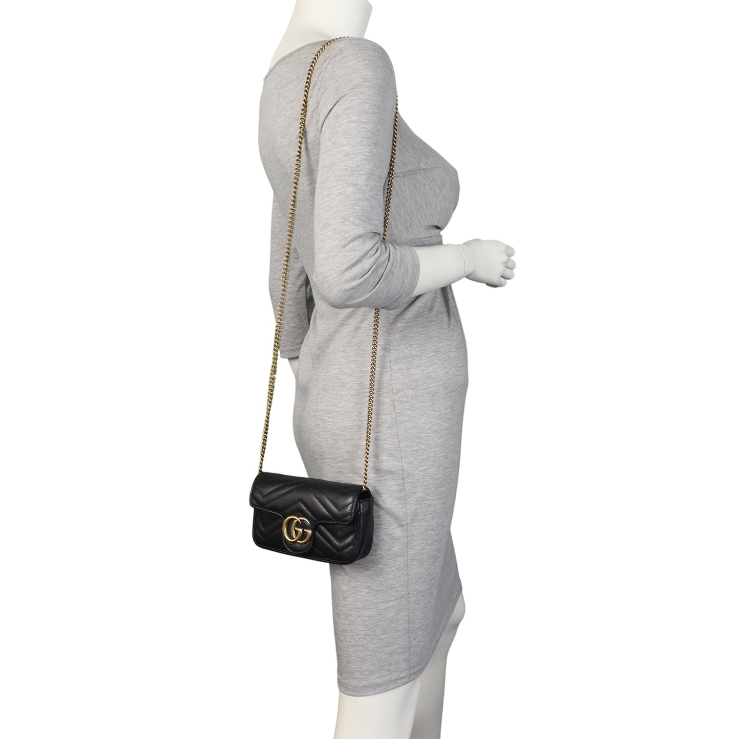 Gucci GG Marmont Matelasse Super Mini Shoulder Bag