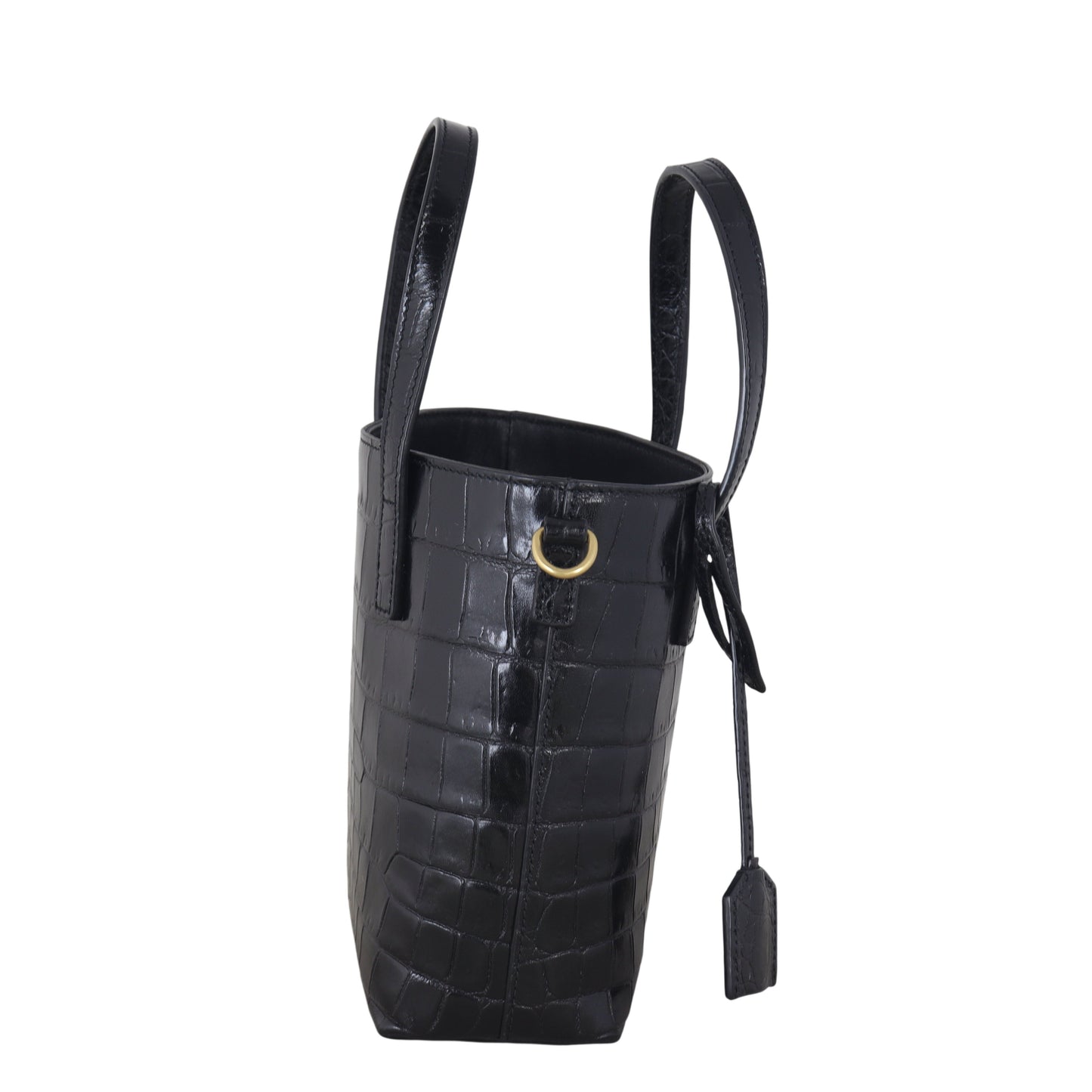 Saint Laurent Toy Shopping Tote Croc-embossed