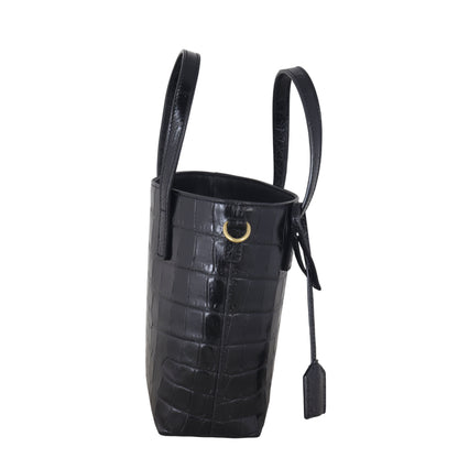 Saint Laurent Toy Shopping Tote Croc-embossed
