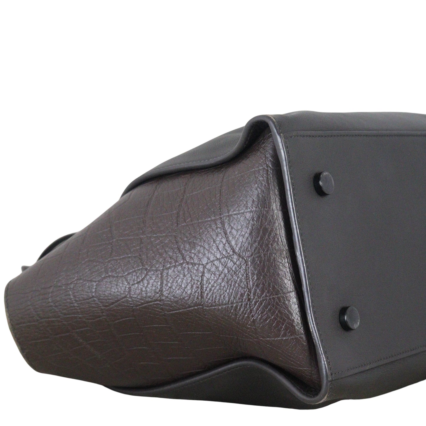Saint Laurent Downtown Cabas Croc-Embossed