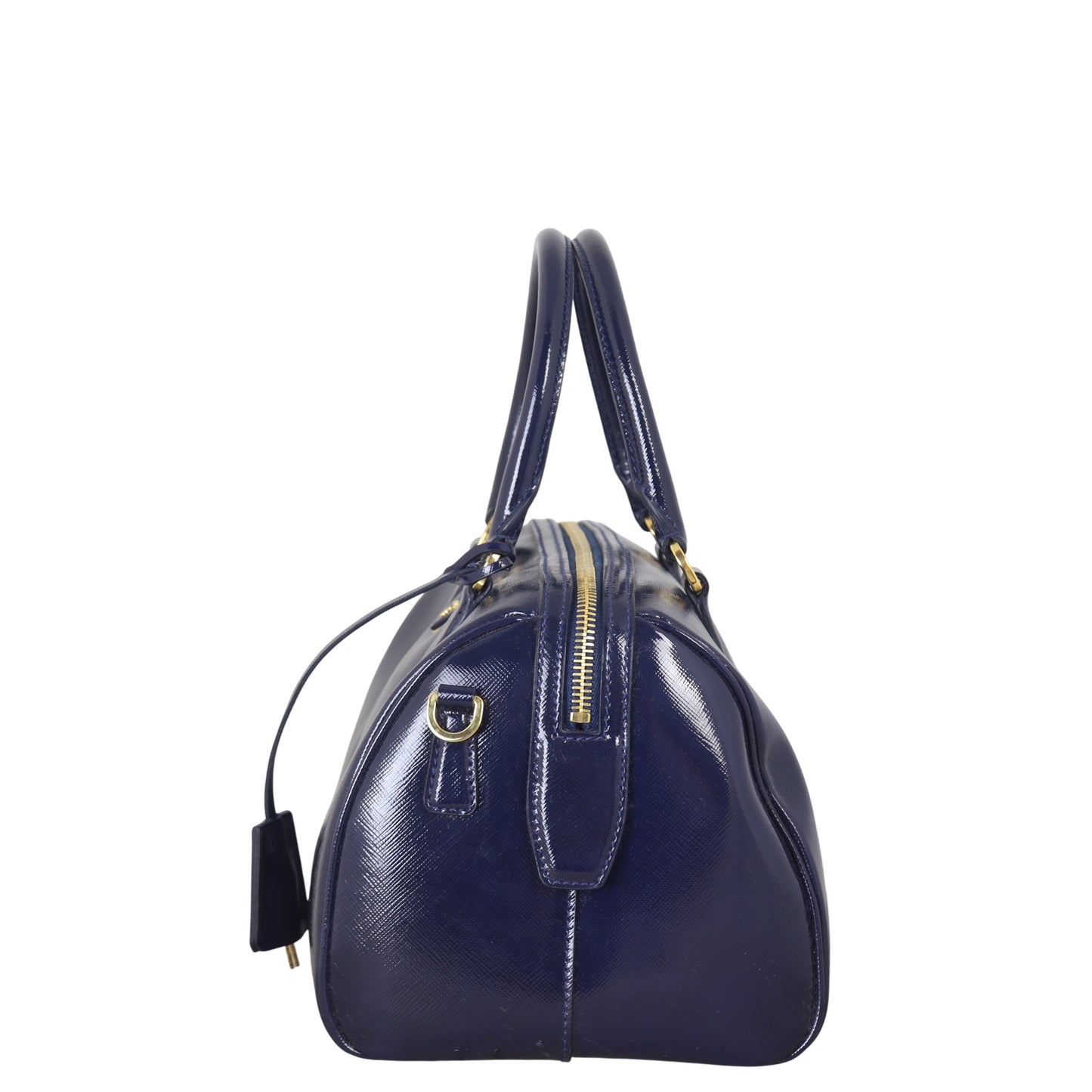 Prada Saffiano Vernice Bauletto Bag