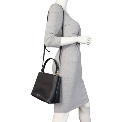 Prada Saffiano Cuir Ingrid Top Handle Bag