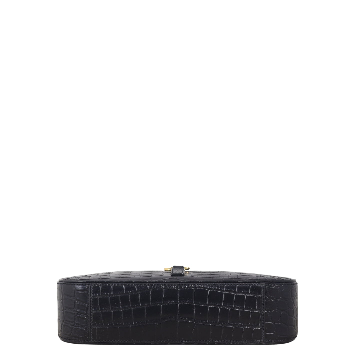 Saint Laurent Le 5 A 7 Hobo Croc-Embossed