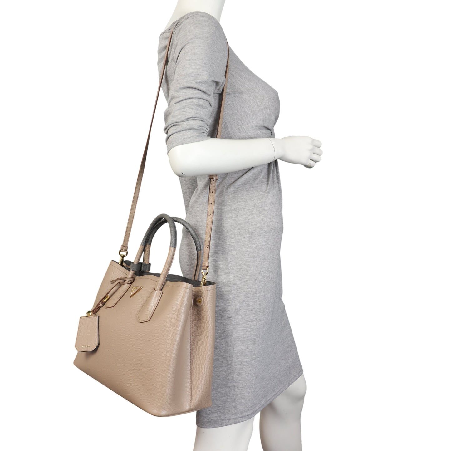 Prada Saffiano Cuir Double Bag Medium