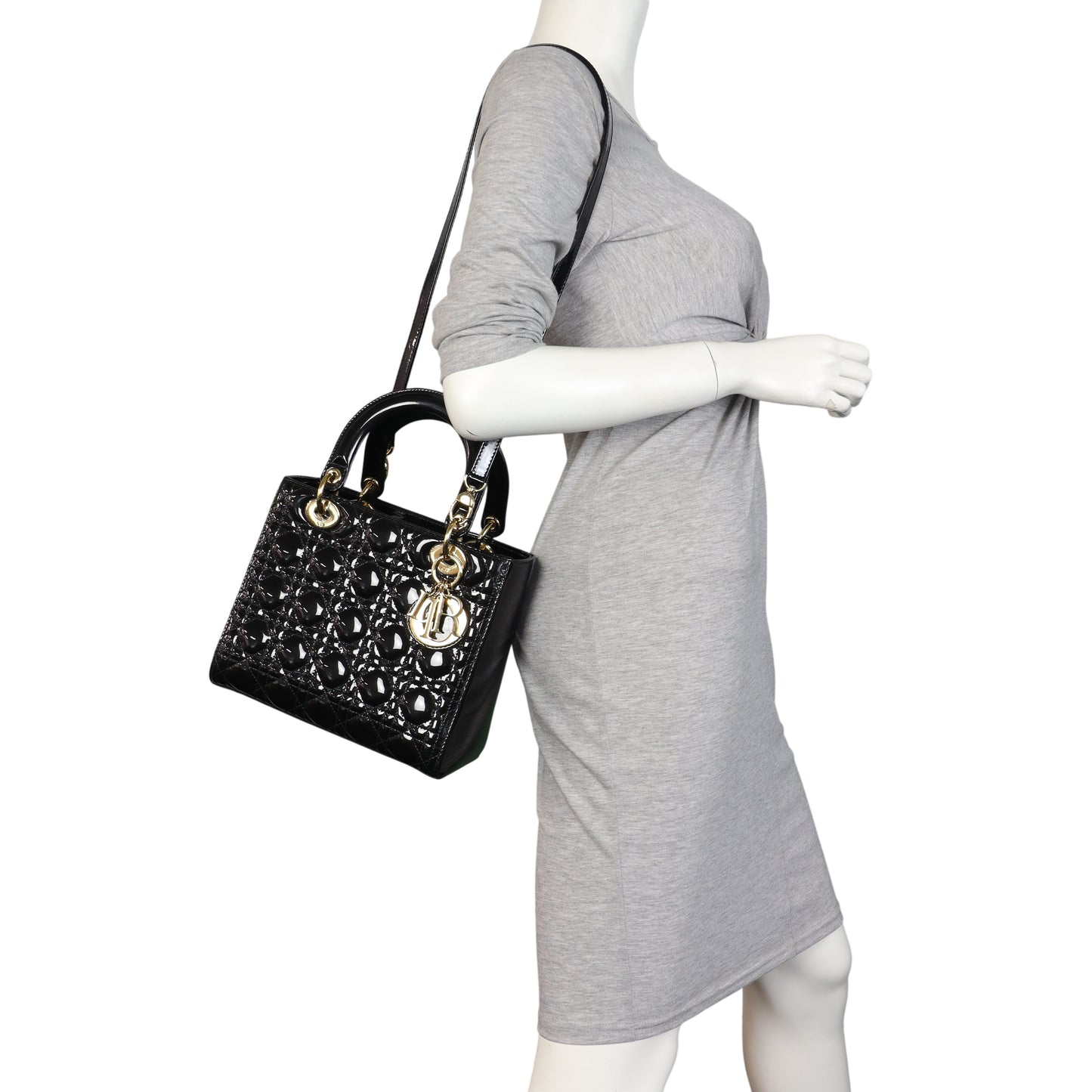 Dior Lady Dior Medium Patent