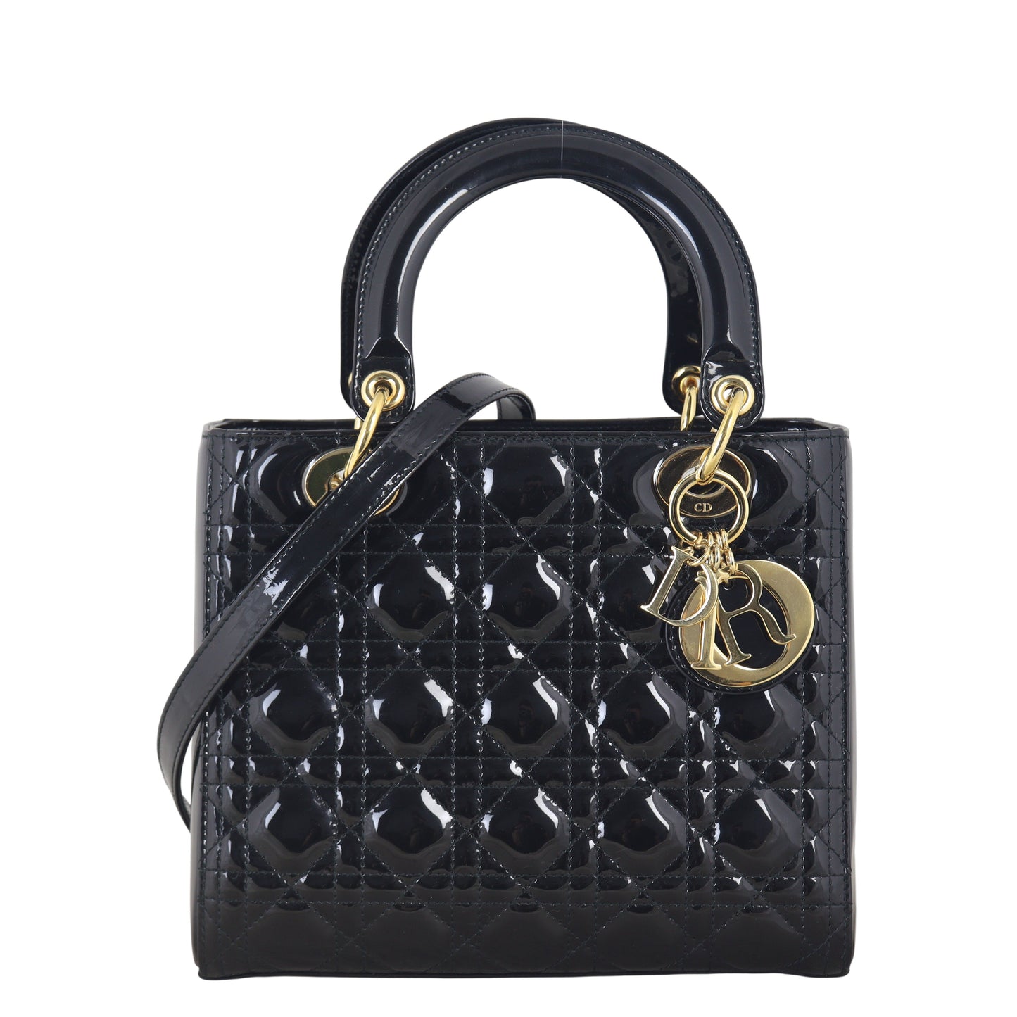 Dior Lady Dior Medium Patent