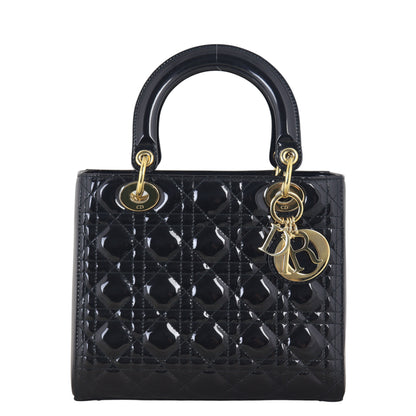 Dior Lady Dior Medium Patent