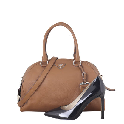 Prada Vitello Daino Bowler Bag