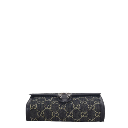 Gucci Dionysus GG Denim Chain Wallet