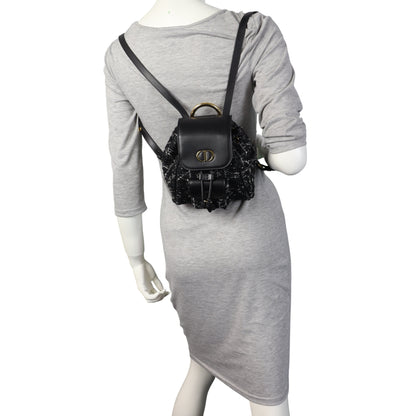 Dior Caro Backpack Small Tweed