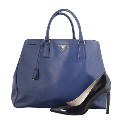 Prada Saffiano Lux Galleria Double Zip Tote Extra Large