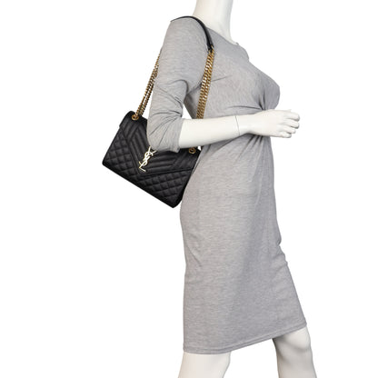 Saint Laurent Monogram Mix Matelasse Envelope Chain Bag Medium