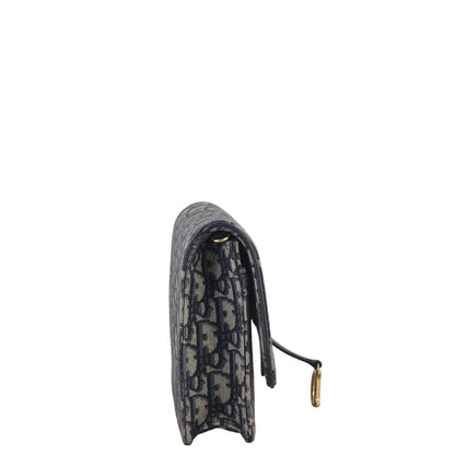Dior Saddle Pouch Wallet on Chain Oblique