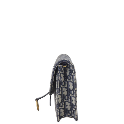 Dior Saddle Pouch Wallet on Chain Oblique