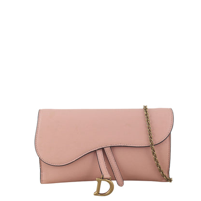 Dior Saddle Pouch Wallet on Chain