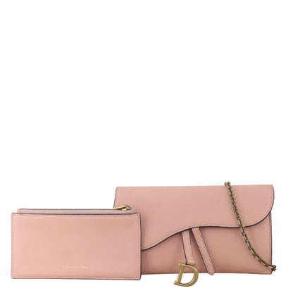Dior Saddle Pouch Wallet on Chain