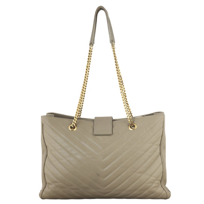 Saint Laurent Chevron Shopping Tote