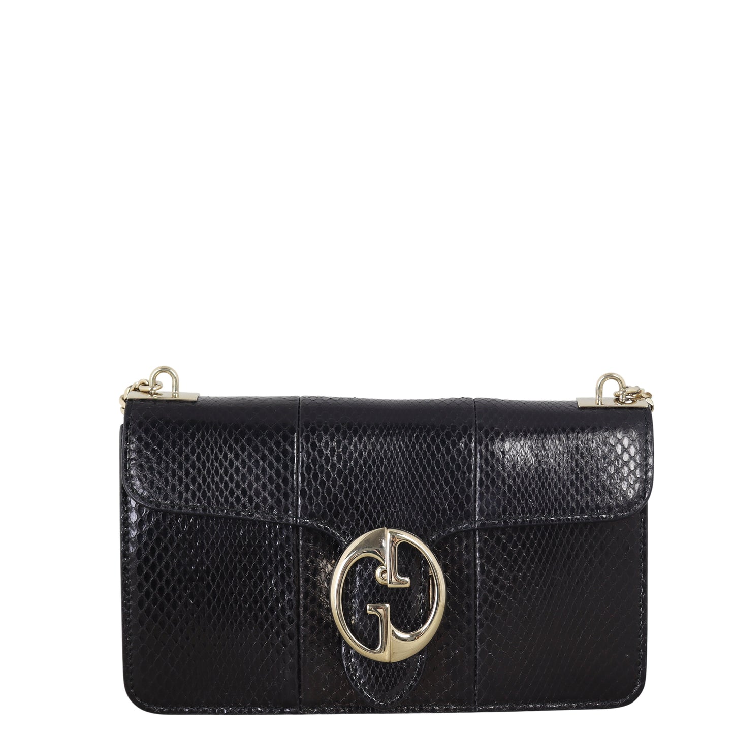 Gucci 1973 Flap Shoulder Bag Python