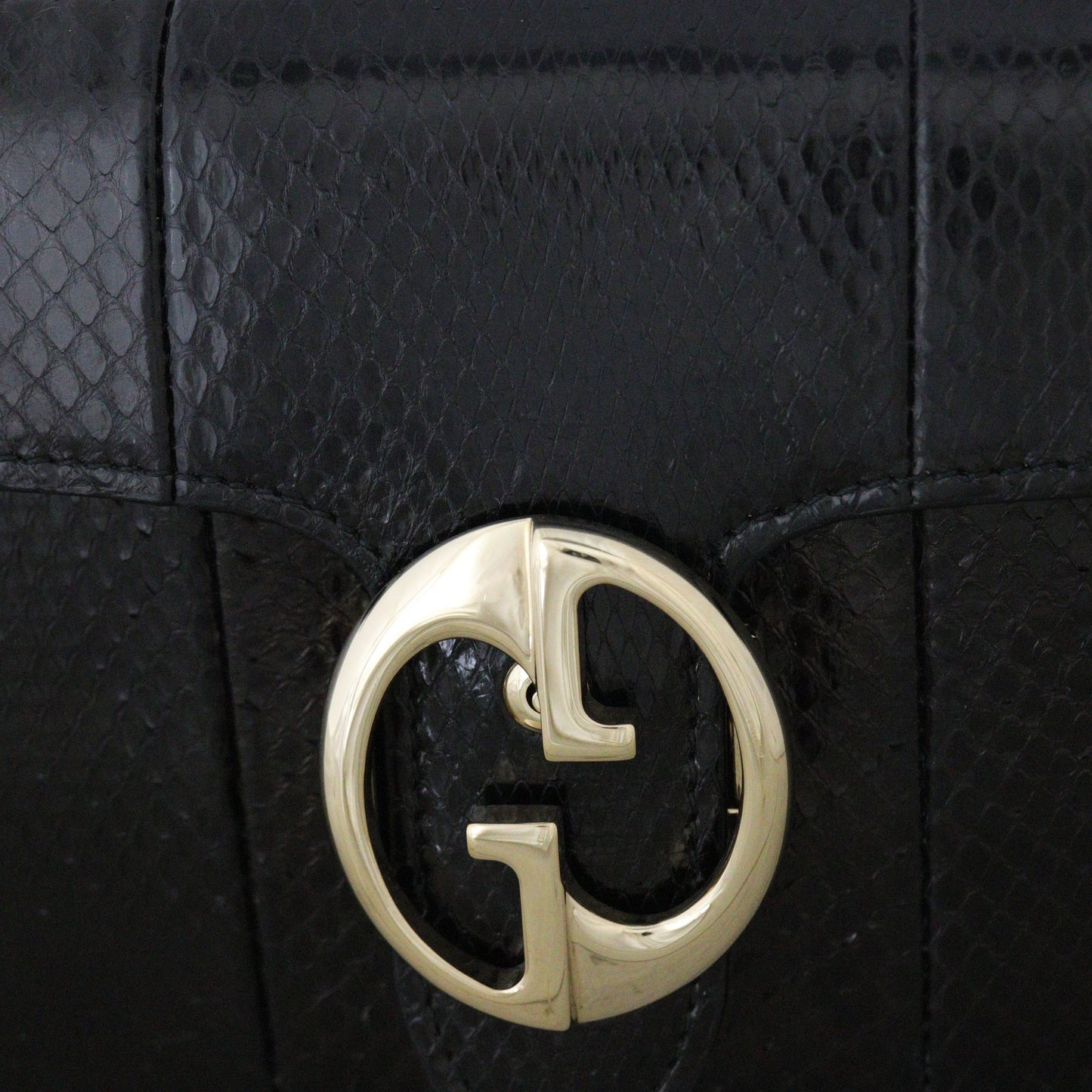 Gucci 1973 Flap Shoulder Bag Python