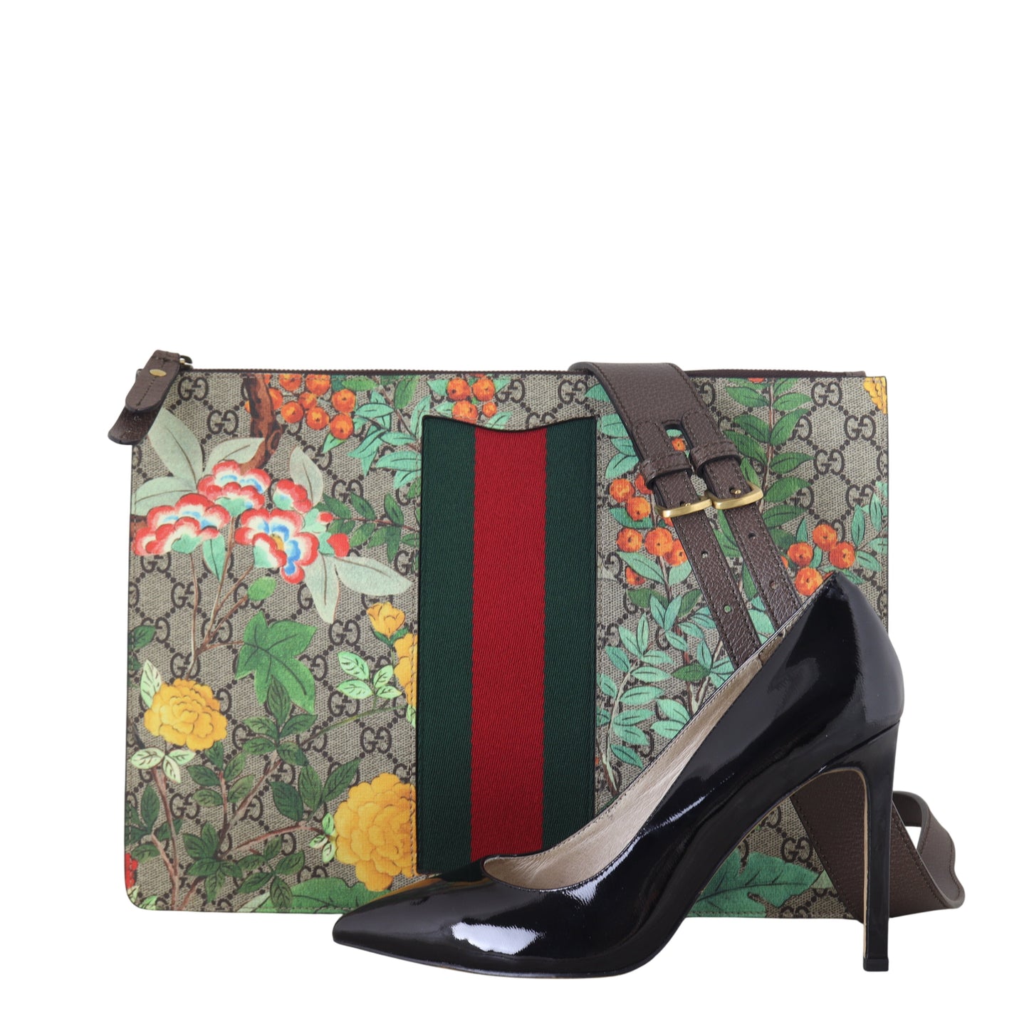 Gucci GG Supreme Tian Web Crossbody