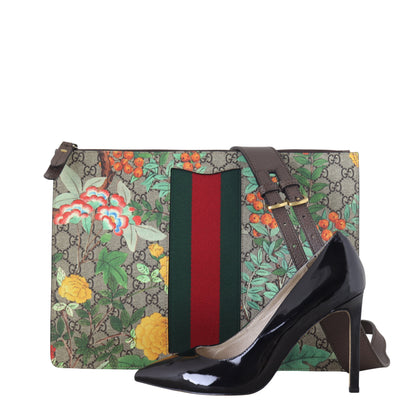 Gucci GG Supreme Tian Web Crossbody