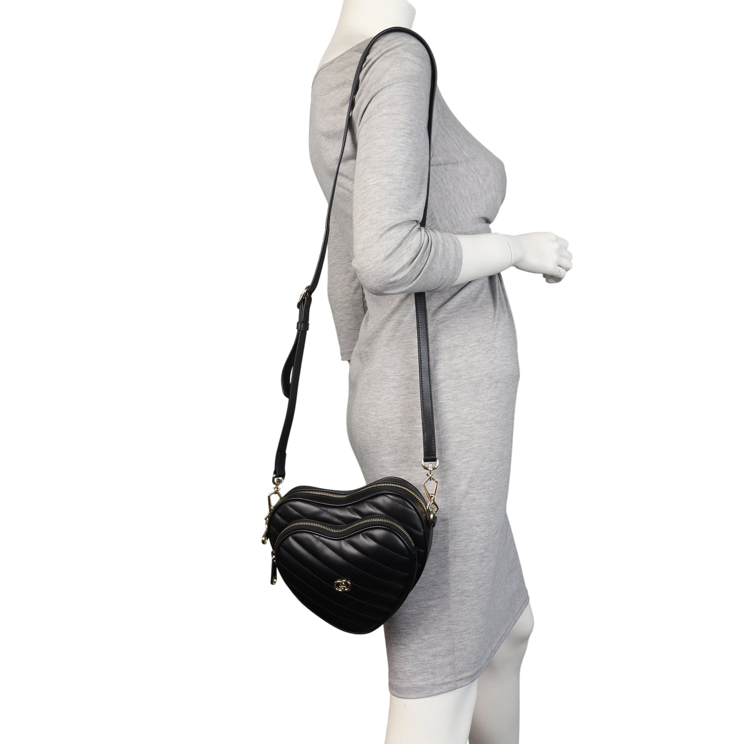 Gucci Interlocking G Heart Crossbody